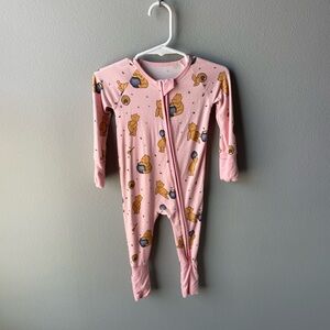 Little Crowns and Capes Pink Hunny Pot Winnie the Pooh Bamboo Zippy Sleeper